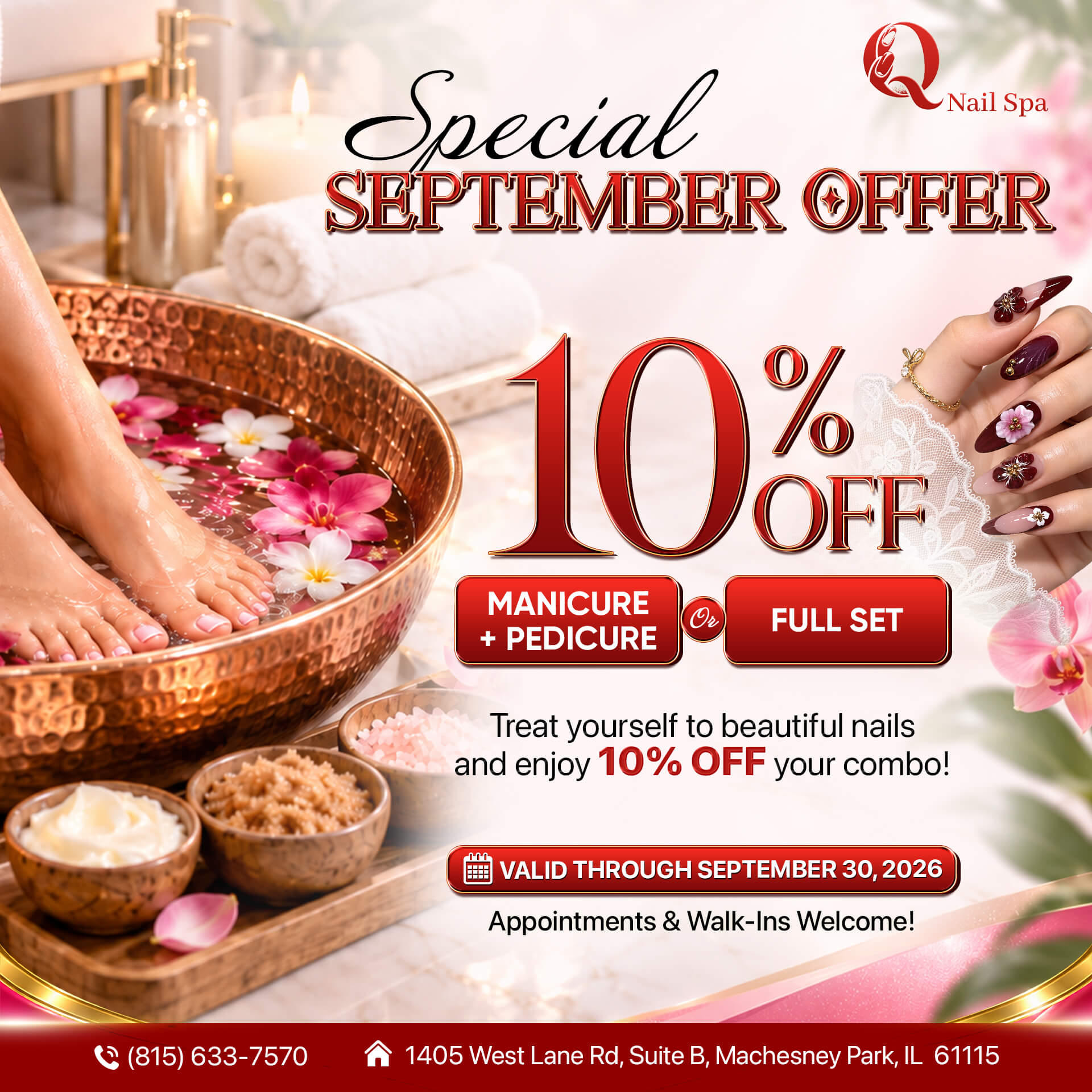 🌟 Q NAIL SPA - Promotions 🌟